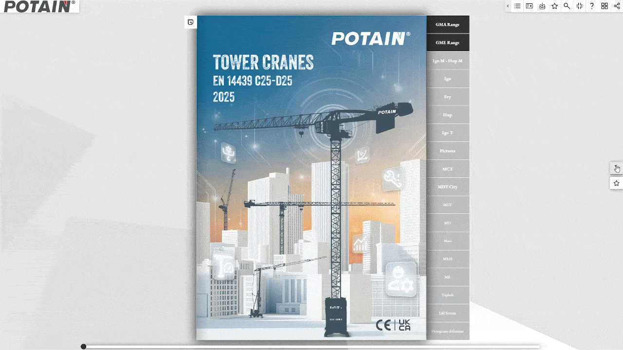 Potain e-Catalog 2025