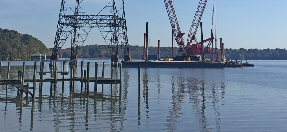 Barge-mounted MLC650 boosts efficiency for Virginia transmission tower replacement (2)