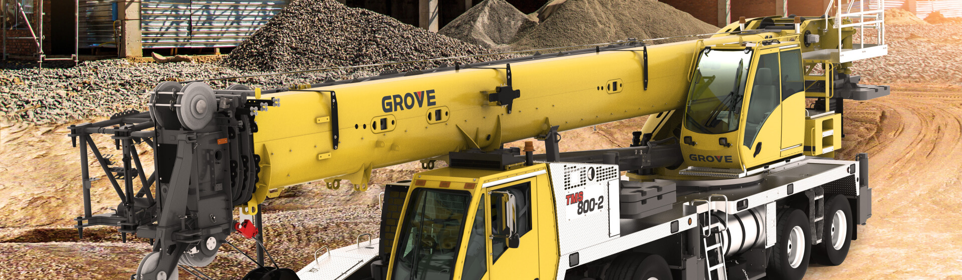 The new Grove TMS800-2 truck crane. New-Grove-TMS800-2-boosts-productivity-with-easier-roading-and-big-crane-features.jpg