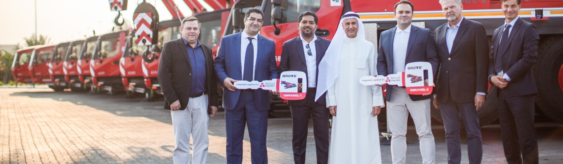 Celebrating ILC’s record orders. Left to right: Nico Fourie, Manitowoc; Jihad Doumit, ILC; Sudheesh Mohan, Manitowoc; Saleh Al Huwaidi, ILC; Andrew Youssef, Manitowoc; Andreas Mohr, ILC; Konstantin Guba, Manitowoc. ILC-of-Kuwait-boosts-Grove-fleet-with-a-year-of-record-purchases-01.jpg