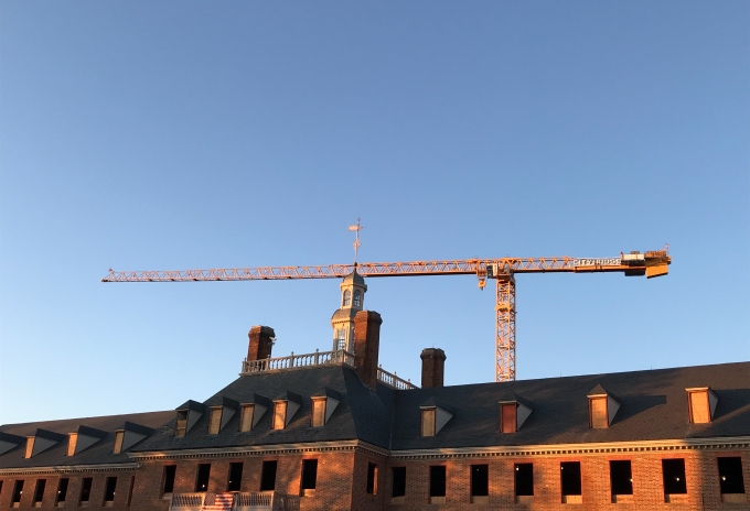Schuster Concrete Construction commissions first Potain MDT 809 in the US (Picture 2) First-Potain-MDT-809-in-the-US-at-work-in-DC-2.jpg