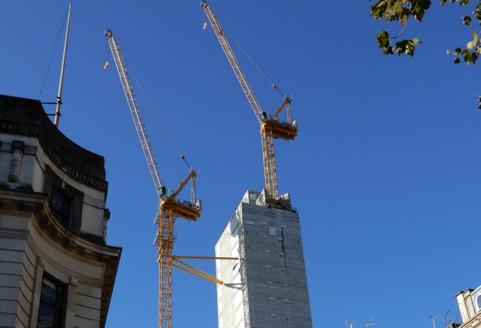 Potain MR 295 tower cranes helping build Birmingham's tallest office building (Picture 1) Potain-MR-295-tower-cranes-helping-build-Birminghams-tallest-office-building-1.jpg