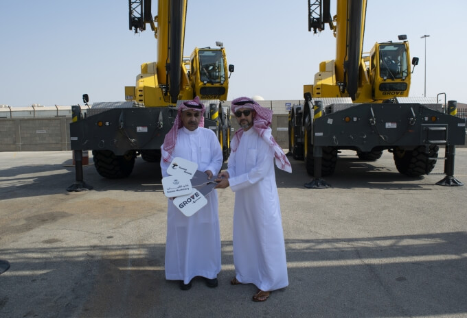 Fahad S Al Tamimi & Partners Co (Tamimi Rentals) invests in Grove rough-terrain cranes to diversify its business (picture 2) Fahad-S-Al-Tamimi-&-Partners-Co-(Tamimi-Rentals)-invests-in-Grove-rough-terrain-cranes-to-diversify-its-business-2.jpg