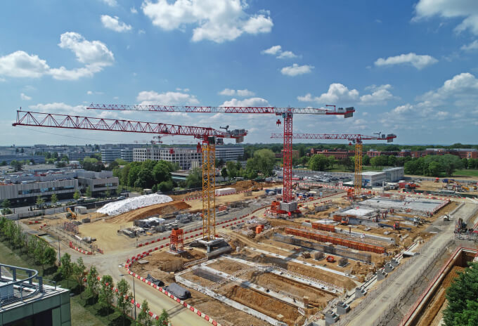 High-capacity Potain tower cranes selected for French data center construction (image 1)
