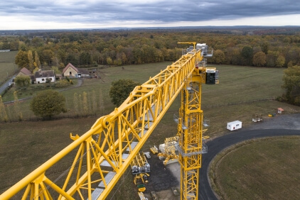 invention de la grue a tour