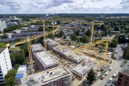 BKL setzt fünf Potain Krane für Wohnungsbau „In den Sieben Stücken“ in Hannover ein (1) BKL-deploys-five-Potain-cranes-for-In-den-Sieben-Stucken-residential-construction-project-in-Hannover-Germany-1.jpg