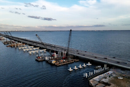 Mega fleet of Manitowoc crawler cranes creates a new chapter in the history of iconic Florida bridge (image 2) Mega-fleet-of-Manitowoc-crawler-cranes-creates-a-new-chapter-in-the-history-of-iconic-Florida-bridge-2.jpg