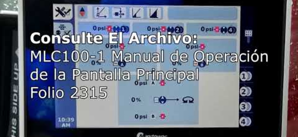 Manitowoc Garage - MLC100-1 Calibrations (Spanish)