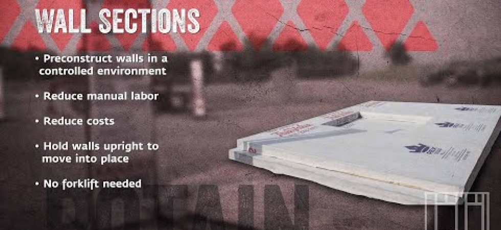 Revolutionize the home building process: Wall Sections
