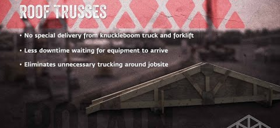 Revolutionize the home building process: Roof Trusses